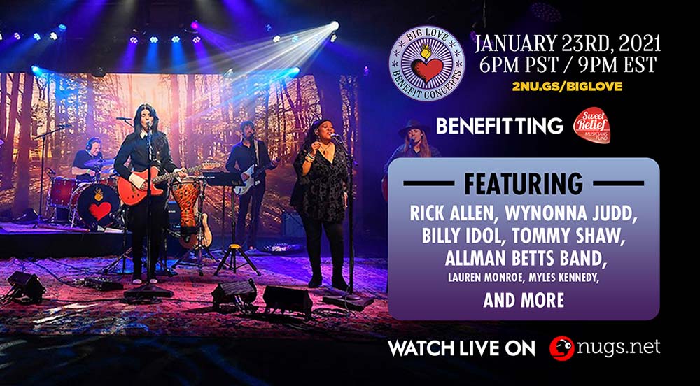 Super Great Press In Support Of The Big Love Benefit Concert Global Livestream 1.23.2021 On Nugs.Net