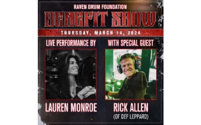 Press Release: RICK ALLEN (of DEF LEPPARD) and LAUREN MONROE to host ALL-STAR JAM benefiting RAVEN DRUM FOUNDATION and FRIENDS OF FIREFIGHTERS;  Supporting Mental Health of First Responders